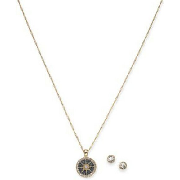 Jewelry - Discover the Alluring NEW Gold-Tone Crystal Nautical Pendant Necklace